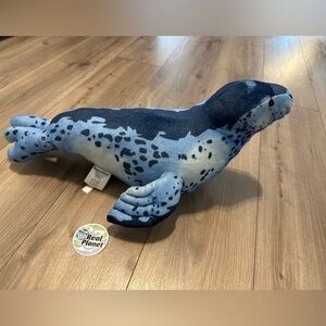 Real Planet 21.5” Plush Seal Blue Stuffed Animal